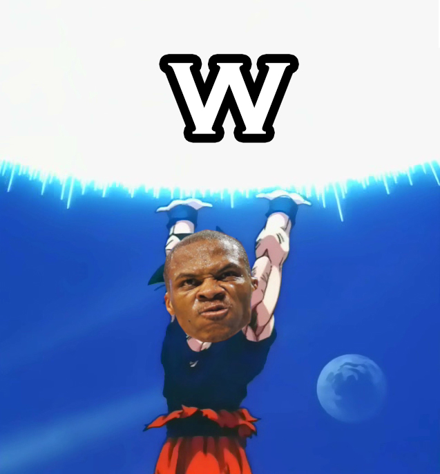 Farbod_E's tweet photo. SCREW IT. WESTBROOK SPIRIT BOMB AND ALL CAPS. LET'S ROCK. https://t.co/UfZ38GKi5S