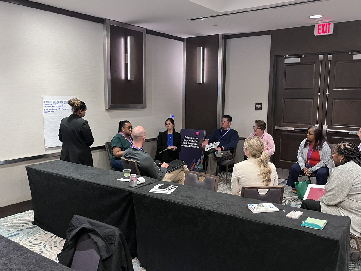 DieceAthletics's tweet photo. Thank you to everyone who participated in our session. We hope you walked away with some tools to help start or strengthen your DEIB strategic plan. #NCAAInclusionForum #DIECE https://t.co/gcTnAloe4a