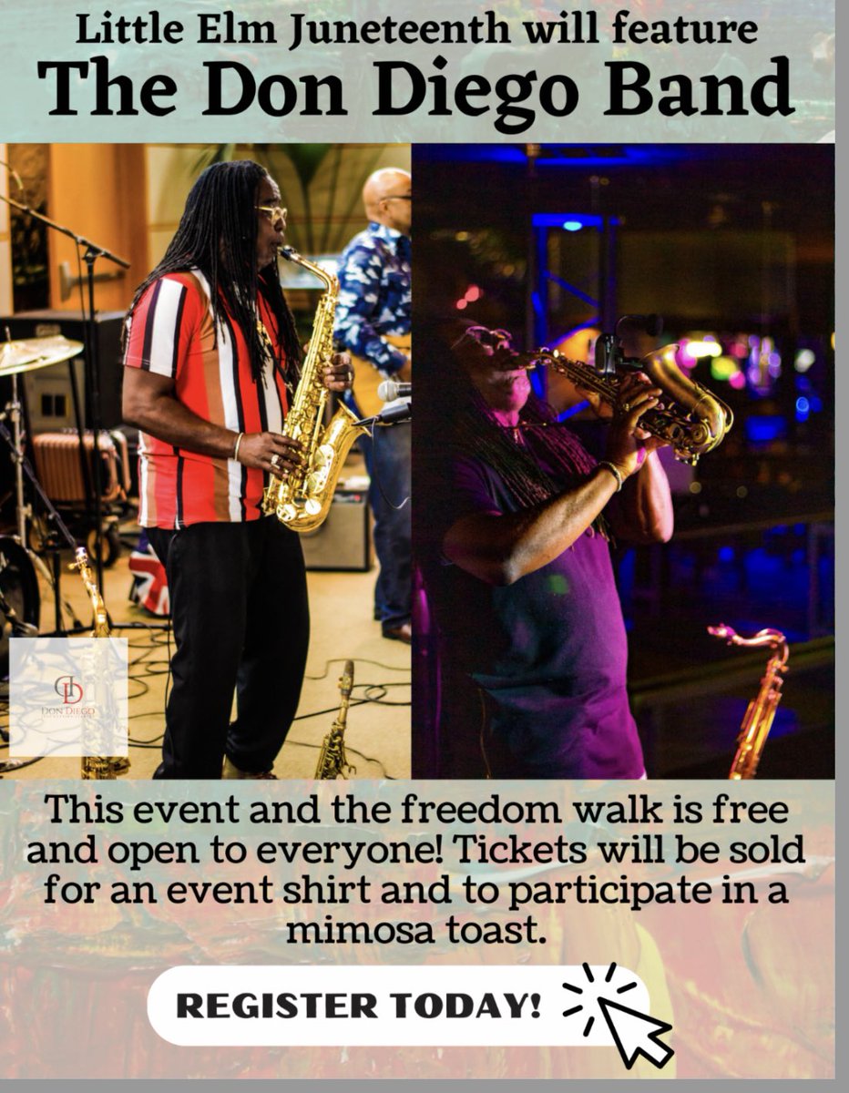 JamellForLE's tweet image. Mark your calendars for Saturday, June 17th! Little Elm will have its 2nd Annual Juneteenth celebration.

Tickets are only needed if you want a tshirt and to participate in the mimosa toast. 

Ticket link: eventbrite.com/e/little-elm-j…