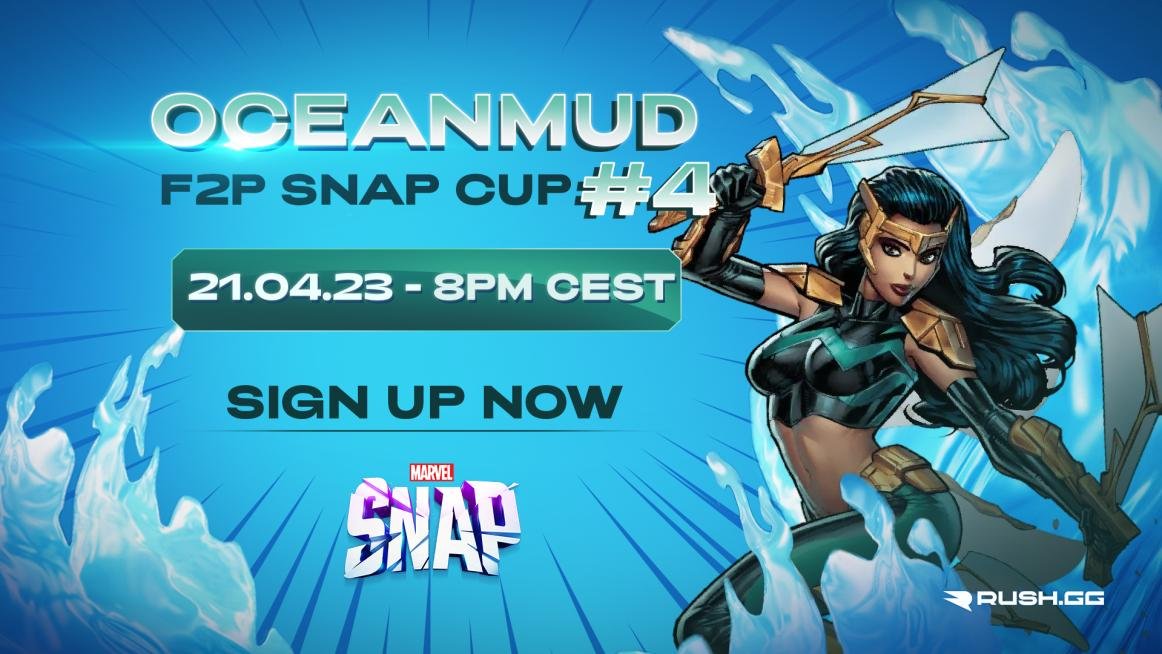 OceanMud's tweet photo. OceanMud F2P Snap Cup #4 LEZ GO!

This Friday @ 11am PST win a $50💰 prize pool!

✰ Rules 📝
 • Best of 1
 • Closed Deck List
 • Single Elimination
 • Series 3 cards and below

https://t.co/7fFu17U8Hu

🏆 Spots are limited, sign up now! 🏆 https://t.co/keRuTYsIif
