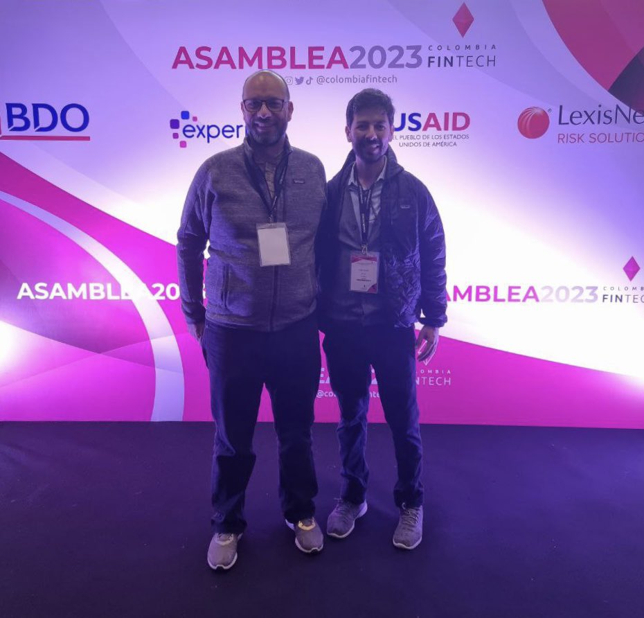 Hoy estuvimos en la asamblea anual de <a href="/colombiafintech/">Colombia Fintech</a> 🙌🏼 
¡Nuestros representantes <a href="/FelipeMontesJ/">Felipe Montes</a> (CEO) y Nelson Lammoglia (CRO) resaltan el gran trabajo de la asociación y el notable crecimiento del gremio!💫