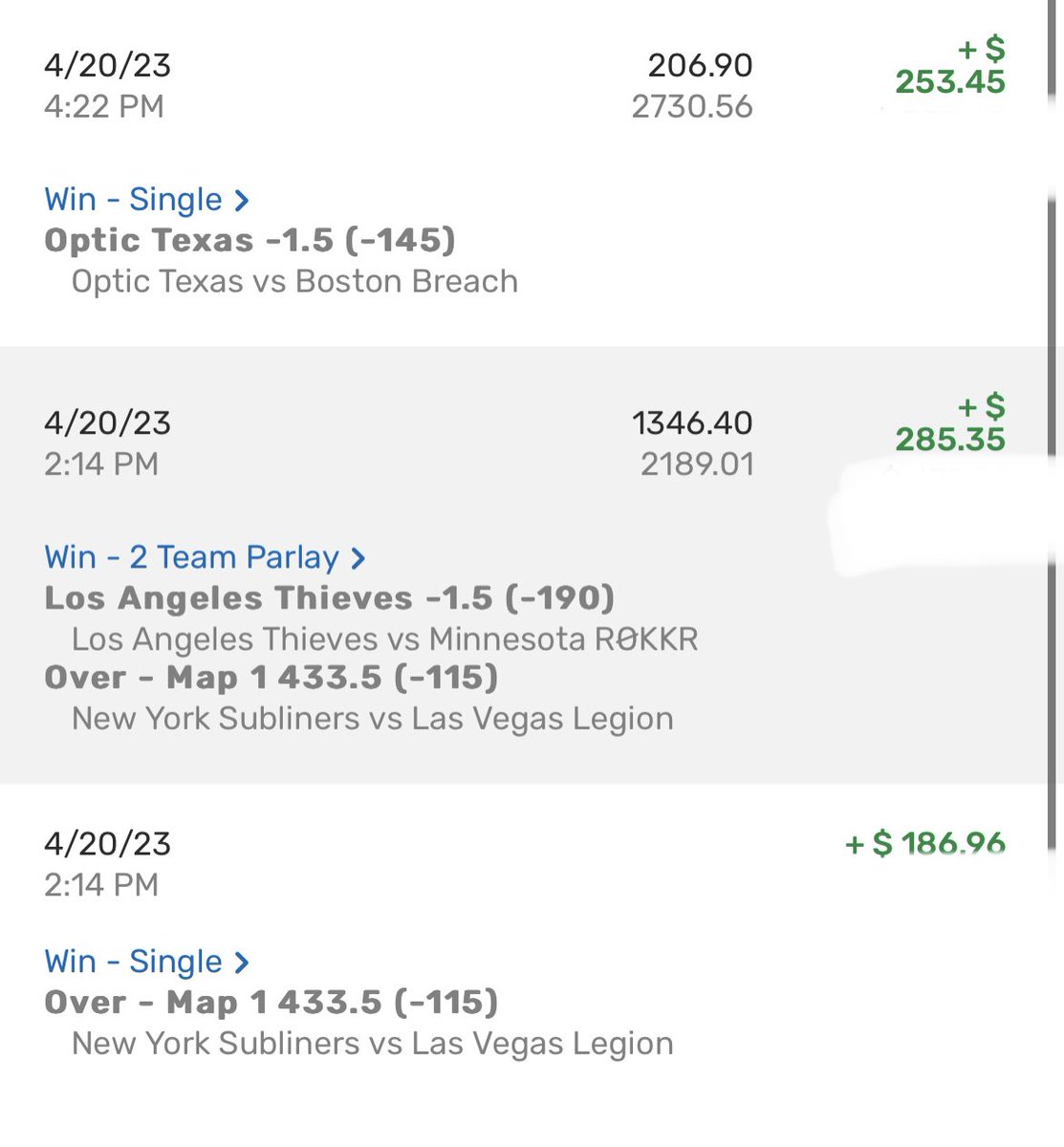 textileant's tweet photo. Good way to start off this weekend of LAN cod bets #CDL2023 #CallofDutyModernWarfare2 #GamblingTwiiter https://t.co/qZBRcyqz0I