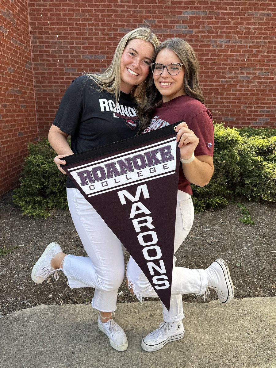nhs_vikingsSB's tweet photo. Congrats to Carsyn &amp; Baylee for signing to continue their athletic and academic careers today at Roanoke College! These two will make great Maroons and Viking nation is so proud of you! https://t.co/deNYYrgMuT