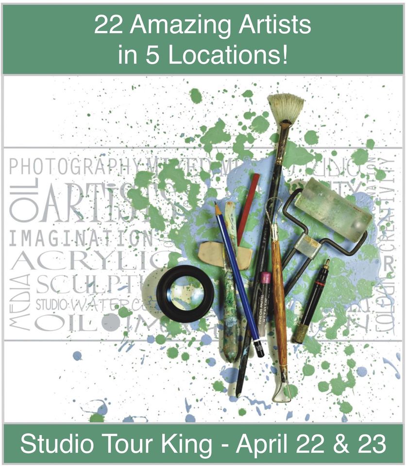 Reminder that the Studio Tour King event is on this Saturday and Sunday from 10 a.m. to 4 p.m. both days! Check out the brochure on Arts Society King's website to plan your route: artssocietyking.ca

#ExperienceKING #ExperienceYR #VisitYDH #StudioTour #Art #KingTownship