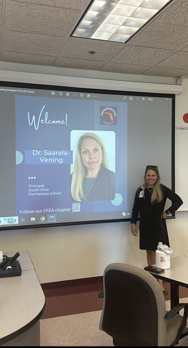 FauTeach's tweet photo. We are so thankful to @DrVening for an outstanding presentation this evening! Our students were truly engaged and prepared with a plethora of questions for this awesome #principal of @SouthOliveTiger @faueducation @FauFfea @pbcsd #partnership #FFEA #FAU https://t.co/niioUh0FbX