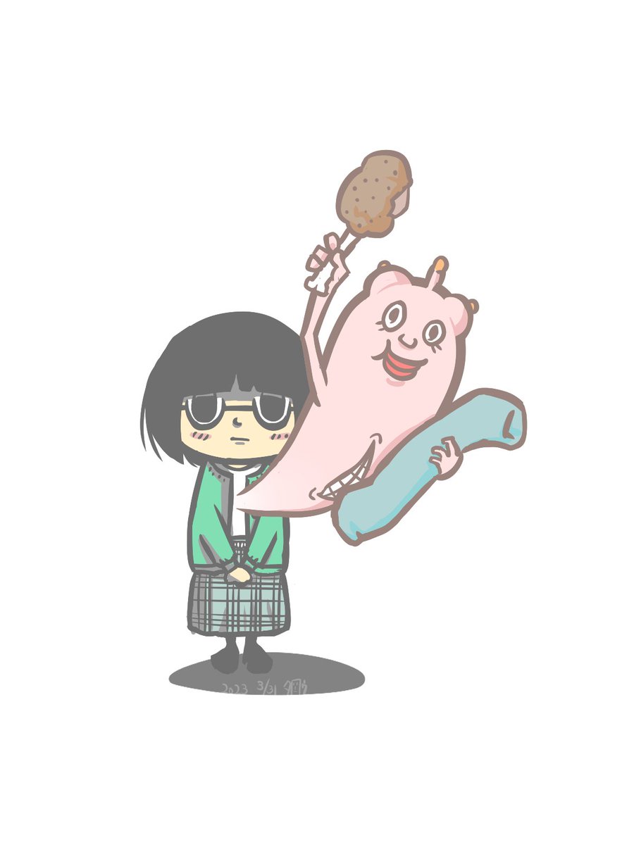 「3月⑨ 3/31+おまけ #先月描いた絵を晒そう #illustrations 」|タロウ@一日一絵のイラスト
