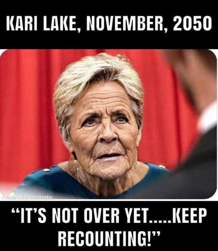 BALLERNAIRE's tweet photo. @KariLake The folks who don't trust our elections have been duped, fooled, bamboozled out of their self respect, integrity, money & patriotism from folks like yourself, Trump & other traitors to this Republic. #WhoAskedForAPardon https://t.co/CR4yD3ksXW