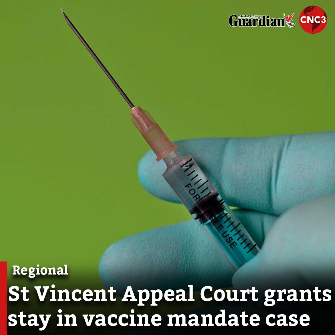 CNC3TV on Twitter "A St Vincent Court of Appeal judge on Thursday granted a stay of execution