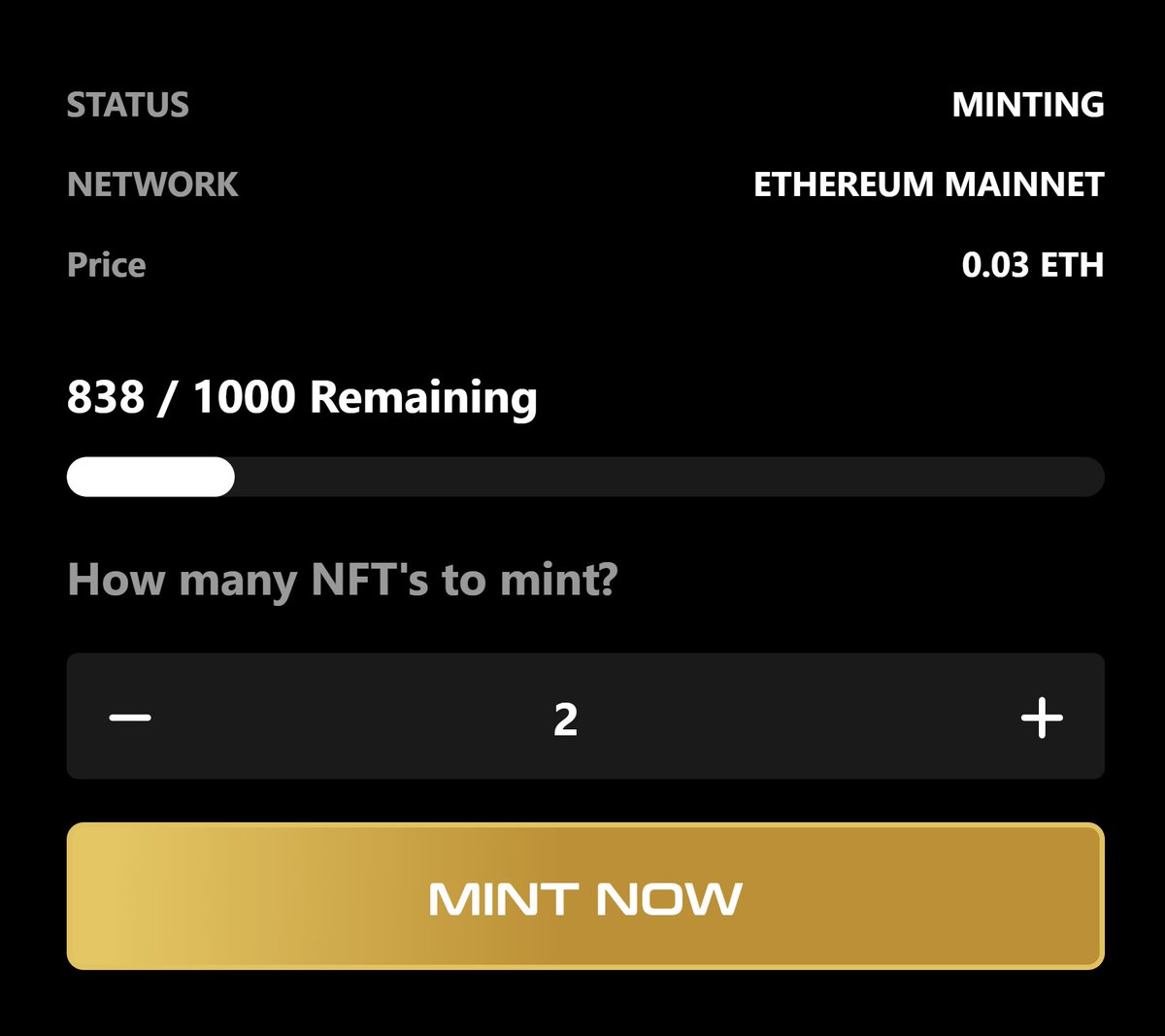 162 already gone!!

Mint just opened
wolfpunx.io/mint