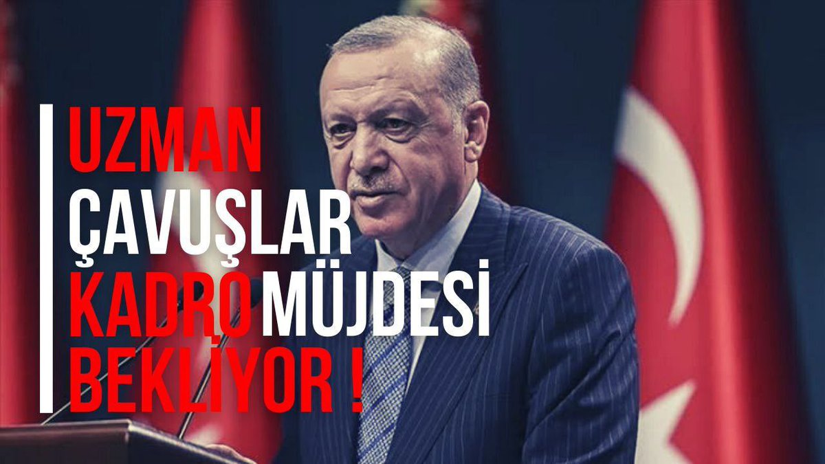 Sayın Cumhurbaşkanım <a href="/RTErdogan/">Recep Tayyip Erdoğan</a> #UzmanÇavuş camiası sizden KADRO müjdesi bekliyor!

<a href="/dbdevletbahceli/">Devlet Bahçeli</a> <a href="/ErbakanFatih/">Dr. Fatih Erbakan</a> 
<a href="/BY/">Binali Yıldırım</a> <a href="/BA_Yildirim/">Binali Yıldırım İletişim Ofisi</a> <a href="/hasandogan/">Hasan Doğan</a> 
<a href="/dijital/">Dijital</a> <a href="/RTEdijital/">Erdoğan Dijital Medya</a> <a href="/mkulunk/">Metin KÜLÜNK</a> 
<a href="/alitilkici38/">Ali Tilkici 🇹🇷</a> <a href="/iletisim/">T.C. İletişim Başkanlığı</a> <a href="/tcbestepe/">T.C. Cumhurbaşkanlığı</a>