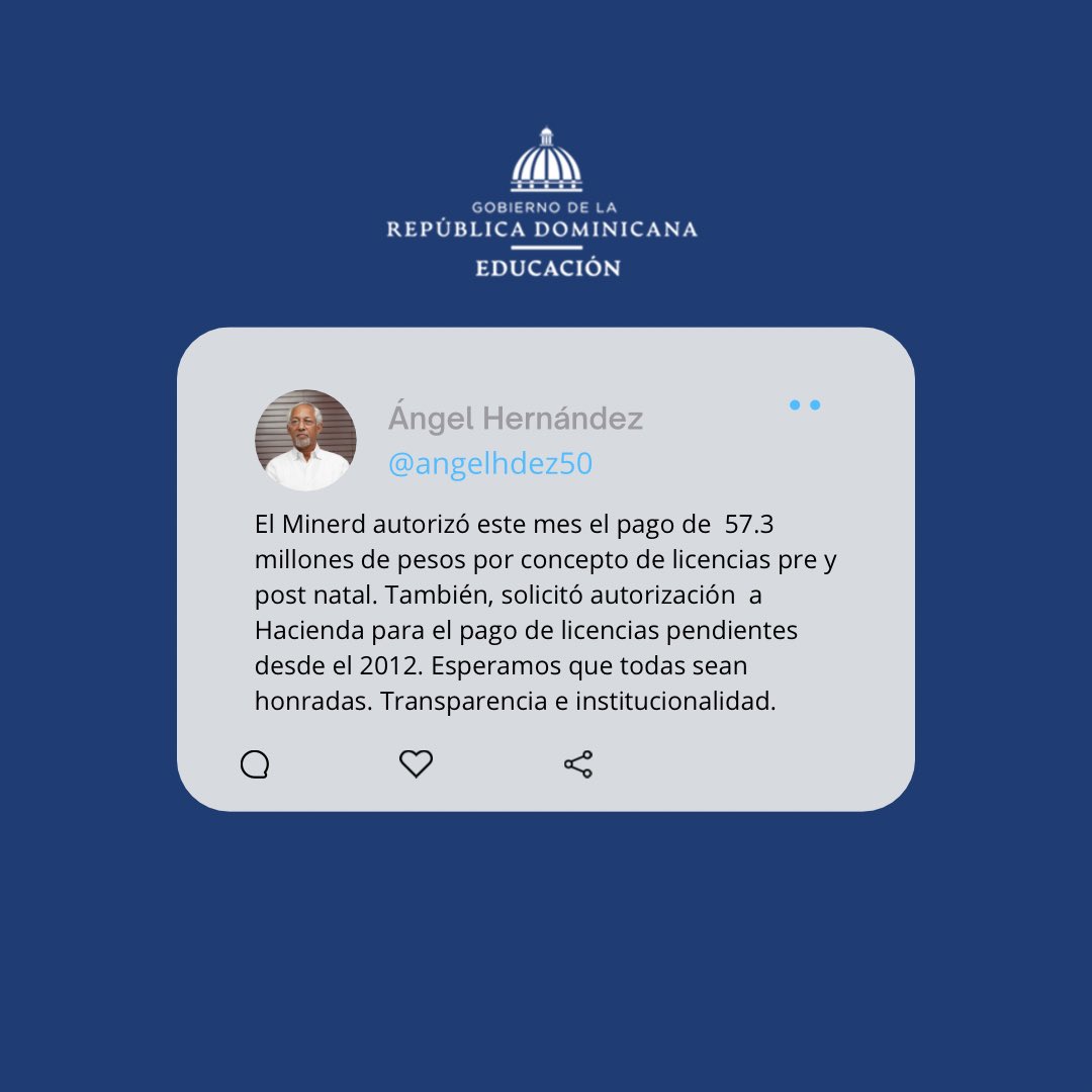 EducacionRDo's tweet photo. ¡Buenas noticias!👏 https://t.co/xYxNiHNX2C