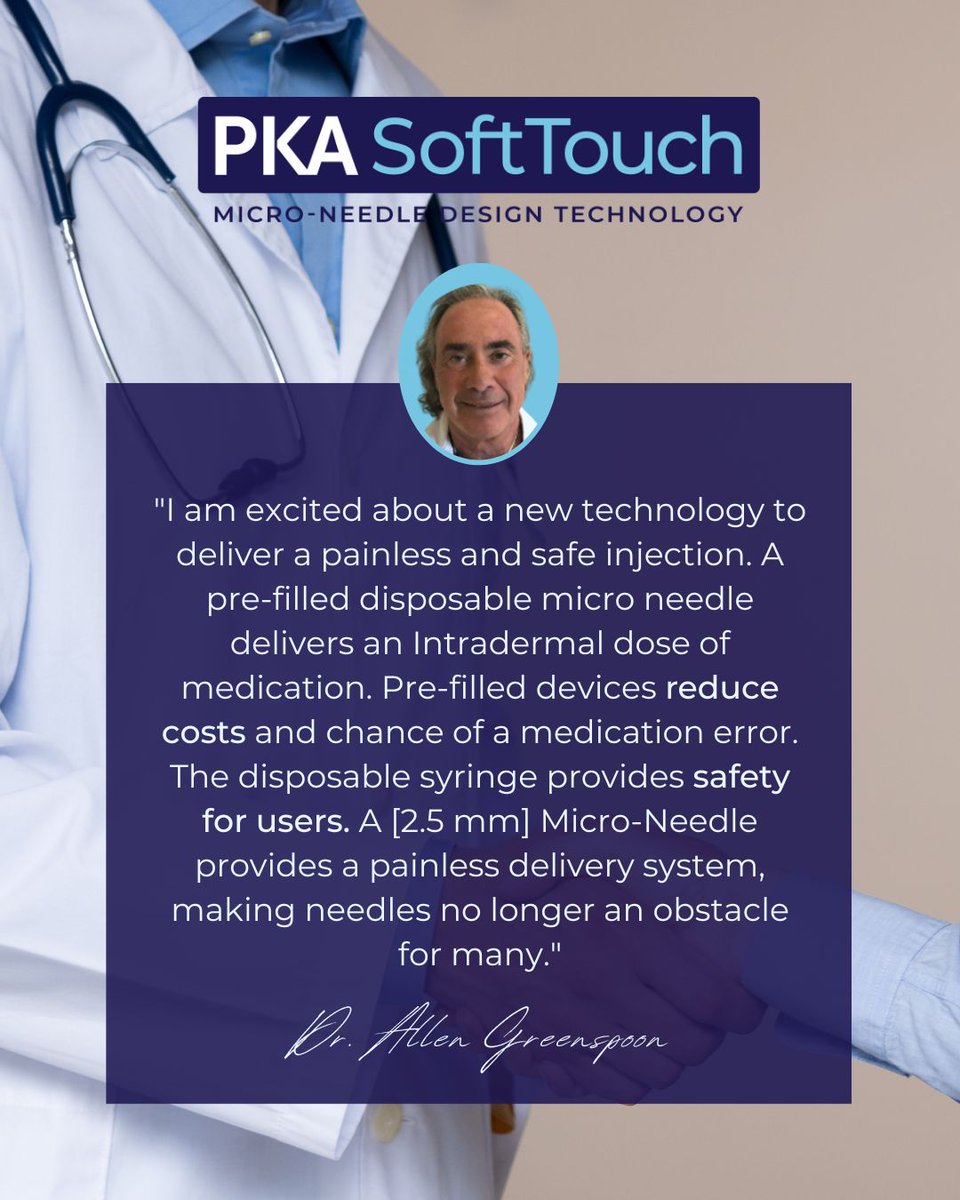 We're thrilled to have the support of Dr. Allen Greenspoon, a leading expert in healthcare and a staunch advocate for #innovative technologies. 

Join us in positively impacting #healthcare by clicking the link below!
social.bmwconsults.com/5W3j

#MicroNeedle #PainFreeFuture