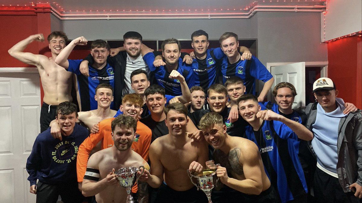 cwrt_herbert's tweet photo. 🔵Result⚫️

We’ve done it!! We’ve won our first Neath &amp; District League trophy beating @ClydachSports 4-2 tonight! Great achievement for the lads. That’s two cups in two weeks for the boys! A very tough first half but a great second half performance brought the cup home 💙 https://t.co/erJir2E5Vc
