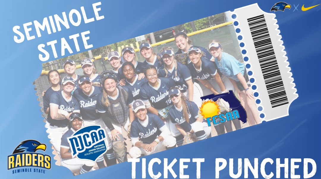 Seminole State WINS! 

The Raiders puts up 19 hits to beat Santa Fe 19-7 and secure their Ticket to the <a href="/TheFCSAA/">FCSAA</a> State tournament

Team 29 is States Bound 

#buildingRaiders #Team29