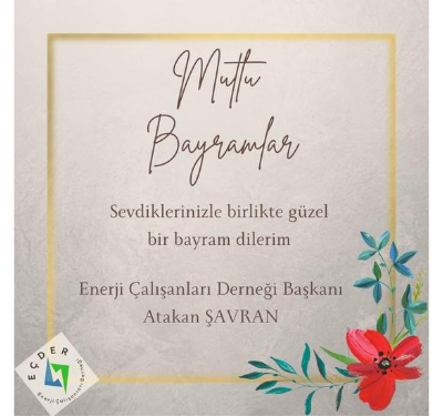Enerji Çalışanları Derneği Genel Kurulu Başkanı Atakan ŞAVRAN Ramazan Bayramı Kutlama Mesajında Şu Sözlere Yer Verdi;

Ramazan Bayramı bereketi, birliği ve özlemi temsil eder. Dualarınız kabul olsun.

Vesile olalım kardeşliğe ve barışa.

enerjicalisanlari.org.tr/baskan-savran-…