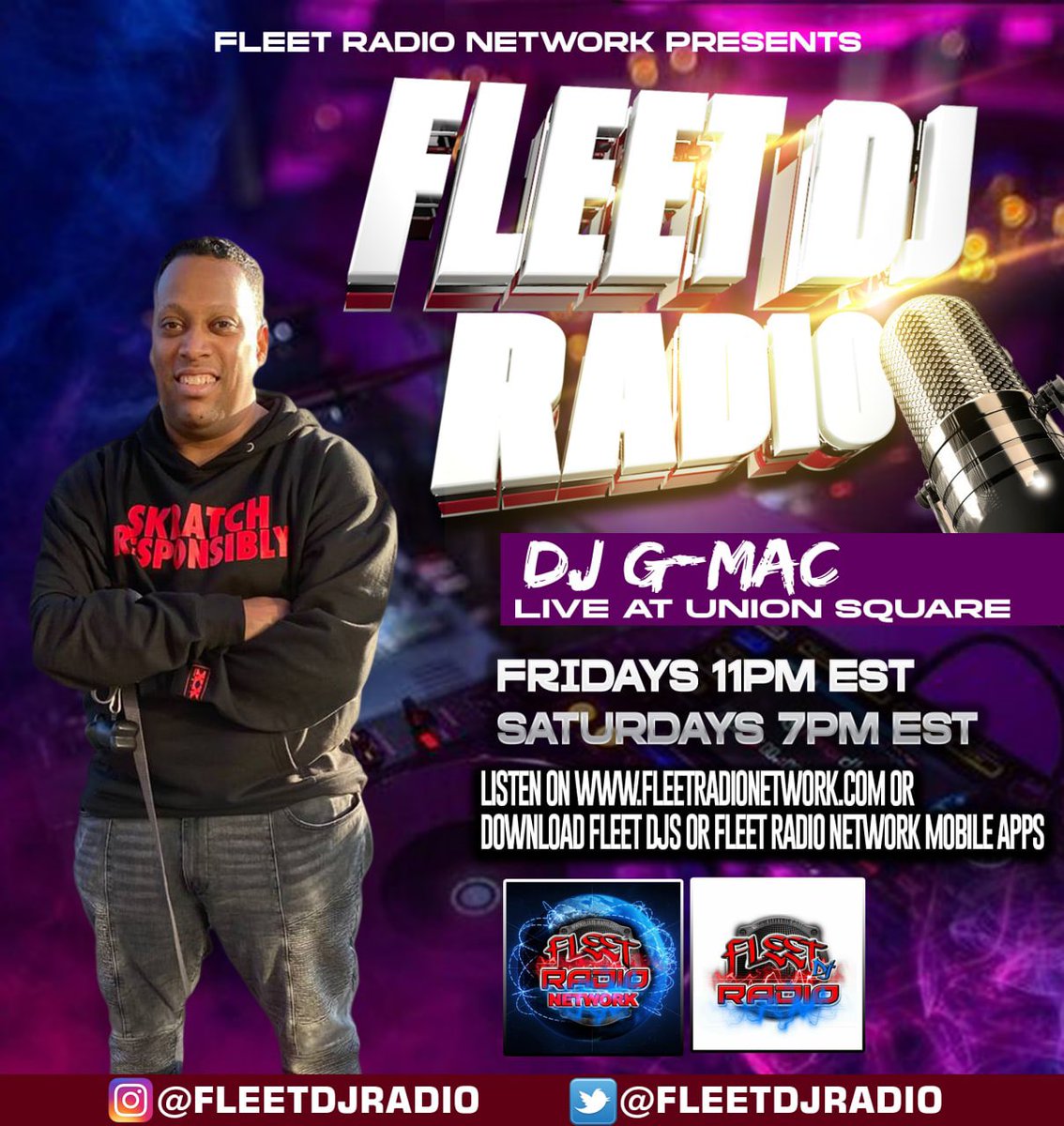 Check out @DJGMAC in the mix Friday nights