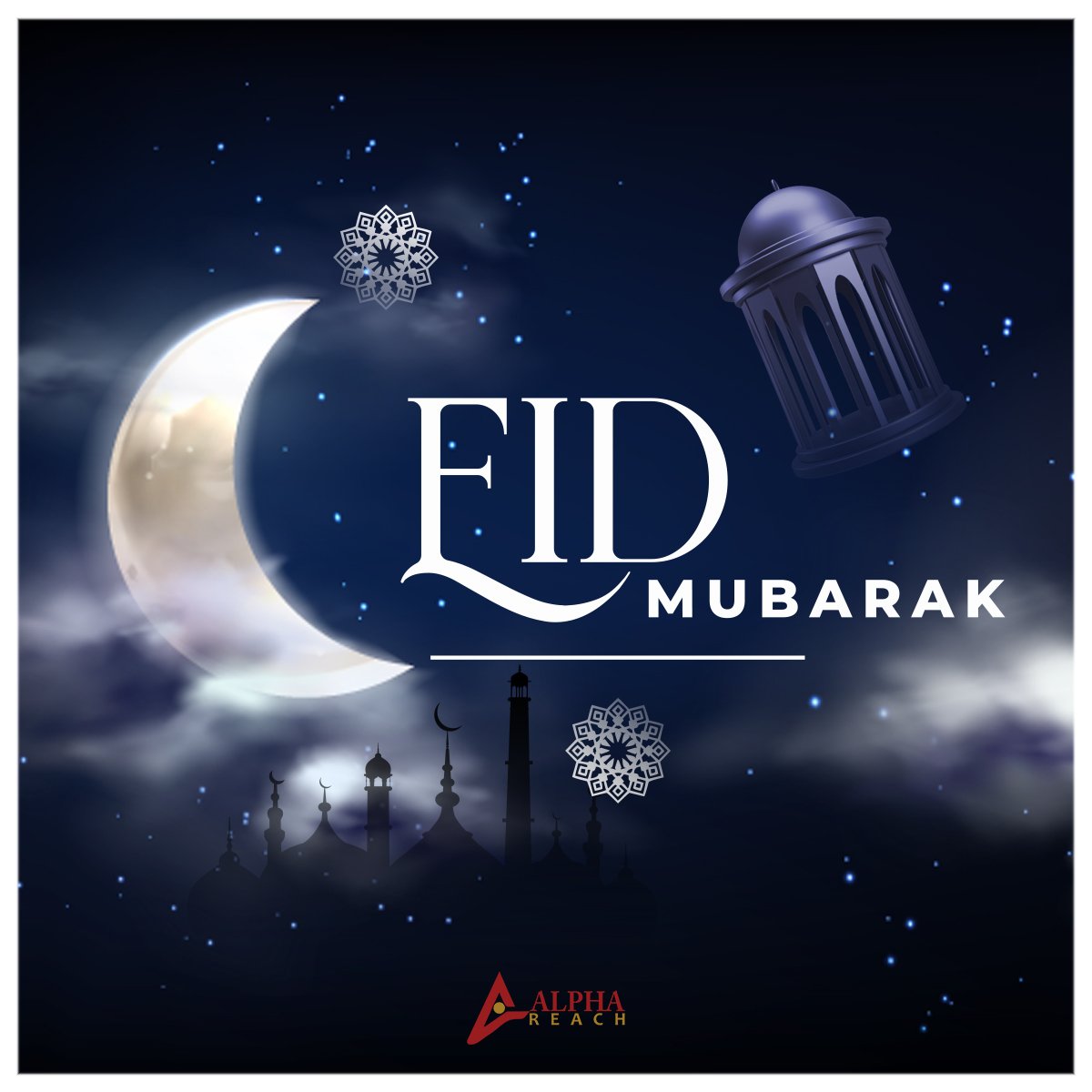 alphareach's tweet photo. Wishing you and your loved ones a joyous and blessed celebration filled with happiness, love, and peace. May this special occasion bring you closer to your family and friends, and may it bring an abundance of blessings into your life. Eid Mubarak! 🌙✨ #RamadanMubarak #EidUlFitr https://t.co/rYs8KvgX2d
