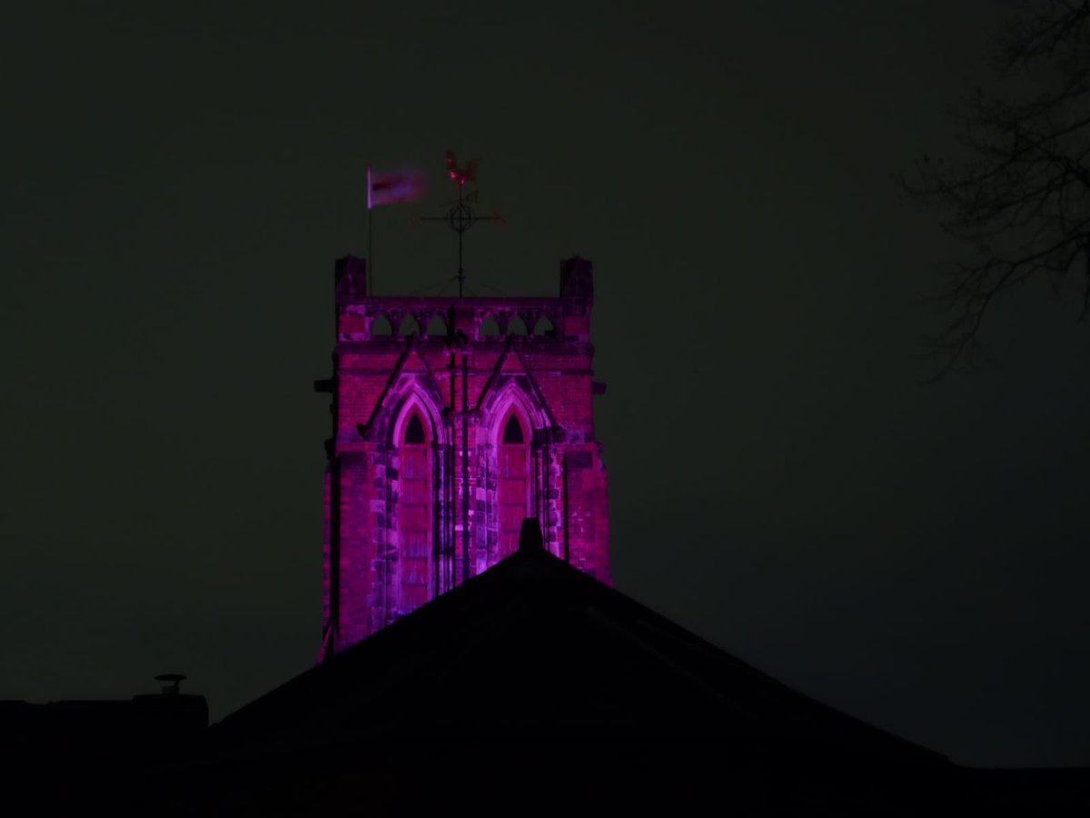 StPetersCradley's tweet photo. If you saw the tower lit up tonight it was our trial lighting. We have received funding for LED lighting for our iconic tower which can be seen all over #Cradley and from the train line. 

A light to lighten the darkness. 

Keep your eyes open for our next experiments! https://t.co/pfxTyNOpAn