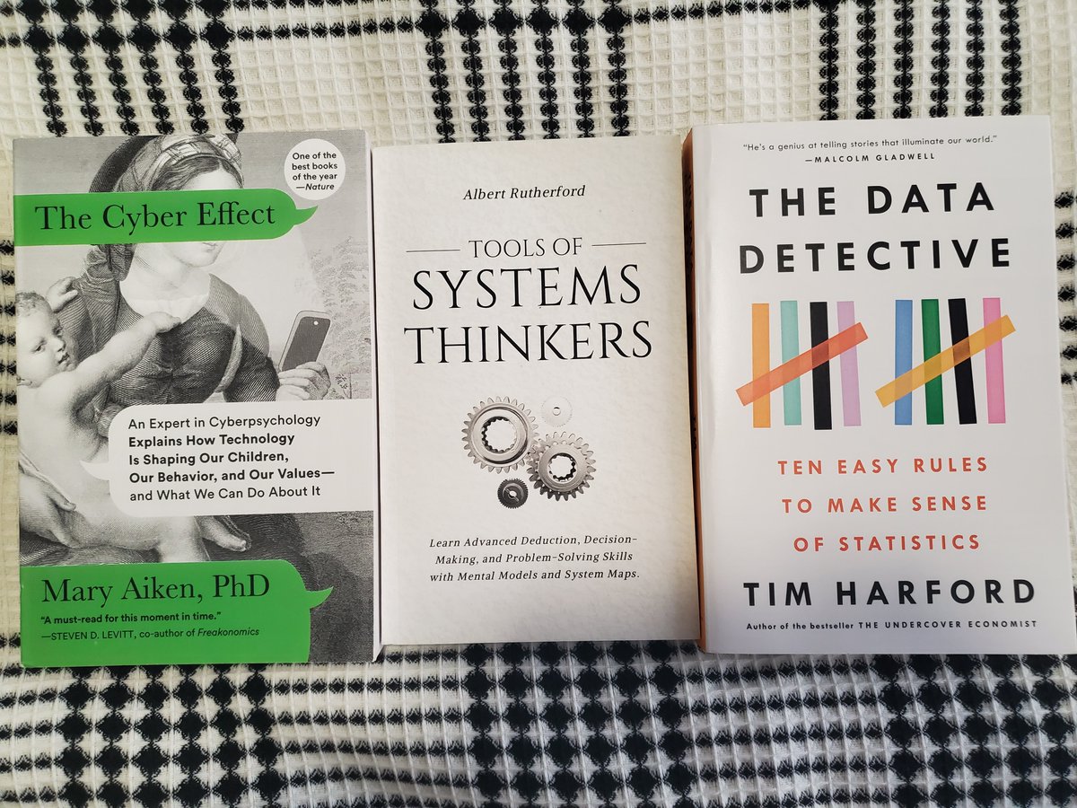 Tools of Systems Thinkers, The Data Detective and The Cyber Effect #bookpile