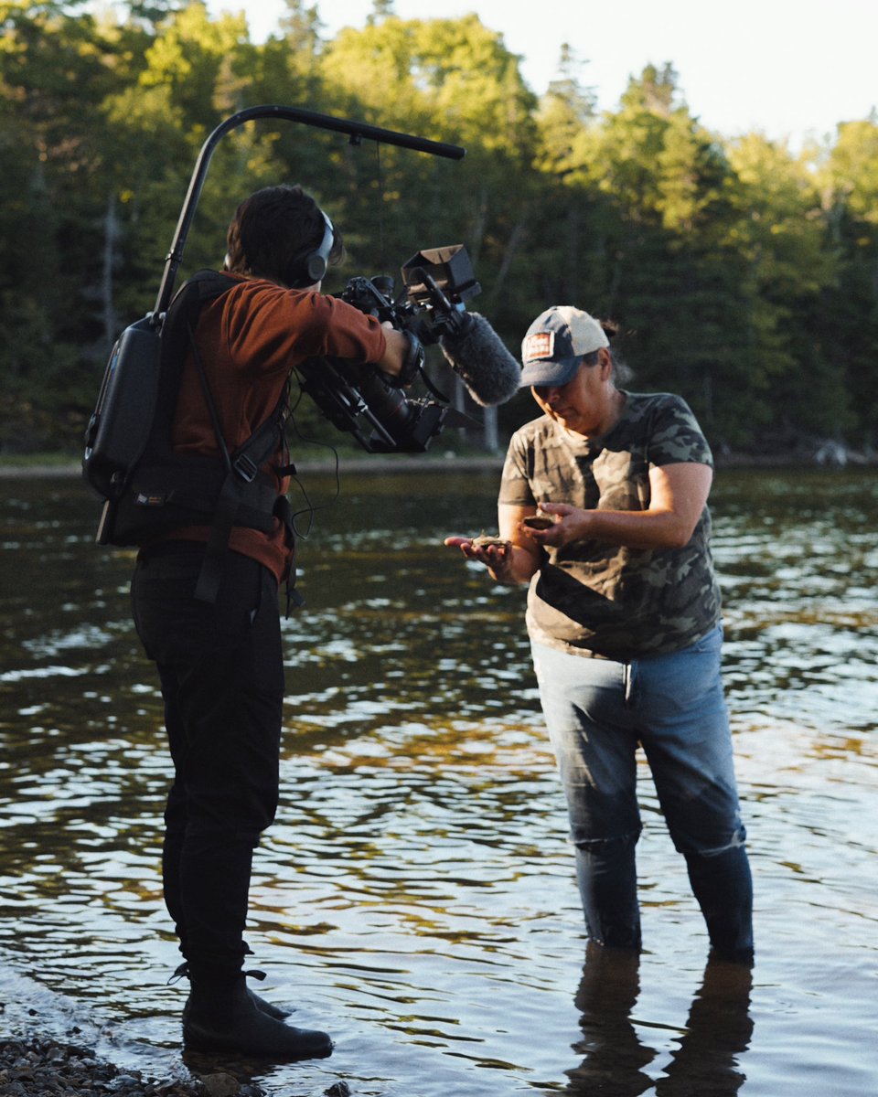 A few moments filming with @BasqueAnita from Potlotek First Nation with <a href="/IngeniumCa/">Ingenium</a> as she reminisces about harvesting oysters as a child