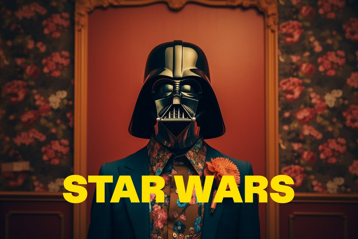 🎥 What if Wes Anderson directed Star Wars ✨

🪄 These are made using Midjourney

🙏🏻 Thank you <a href="/mrgreen/">Lorenzo Green 〰️</a> and @Levi_Muller for sharing and making all todays explorations possible.

🧵  Let's look at the results