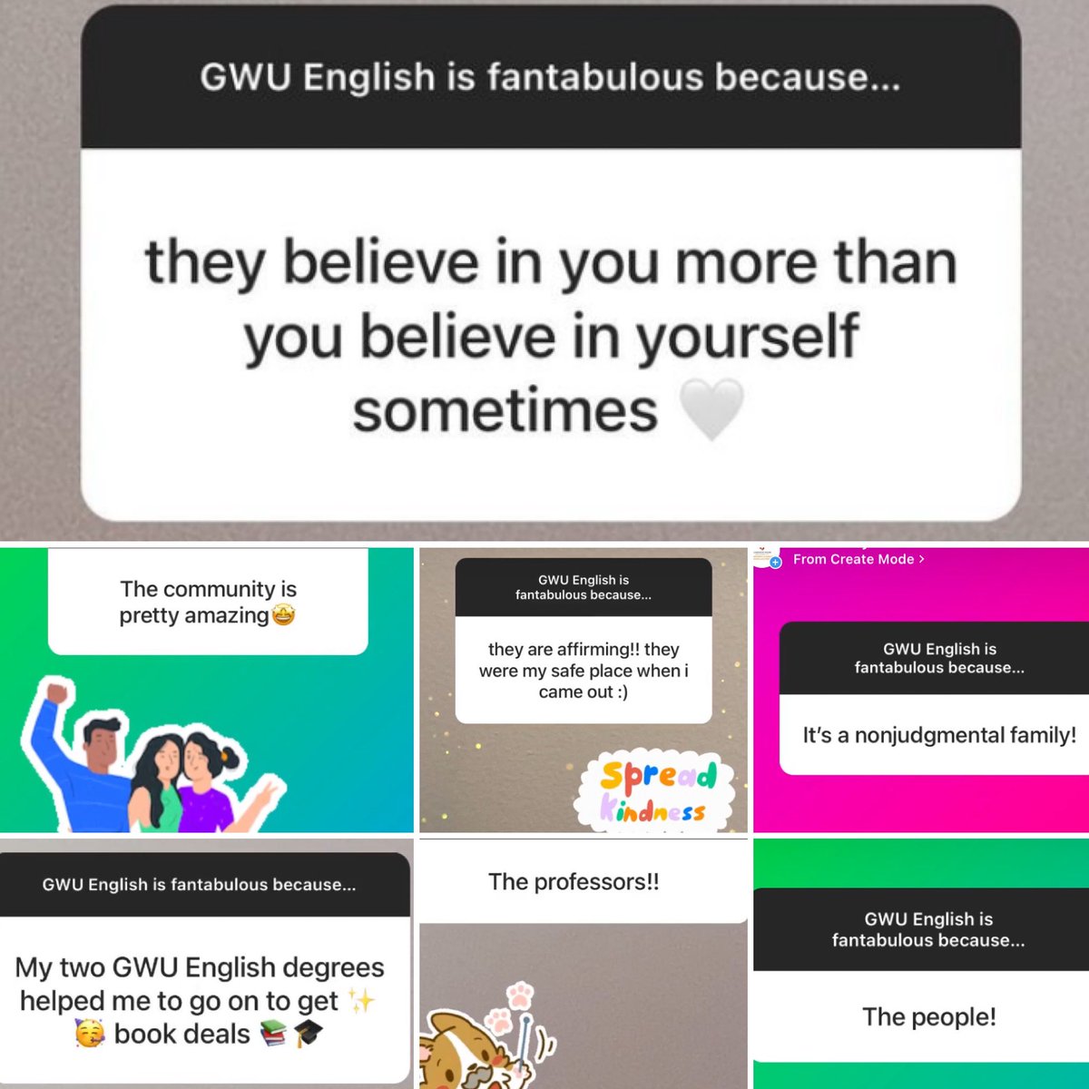 We so love our students &amp; colleagues! These responses are everything 🥺🥺🥺

#gardnerwebb #doubledawgday