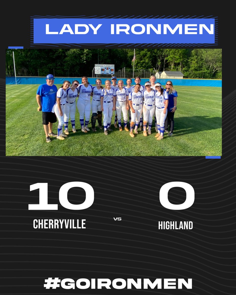 Congratulations to the Lady Ironmen softball team on the 10-0 win today!