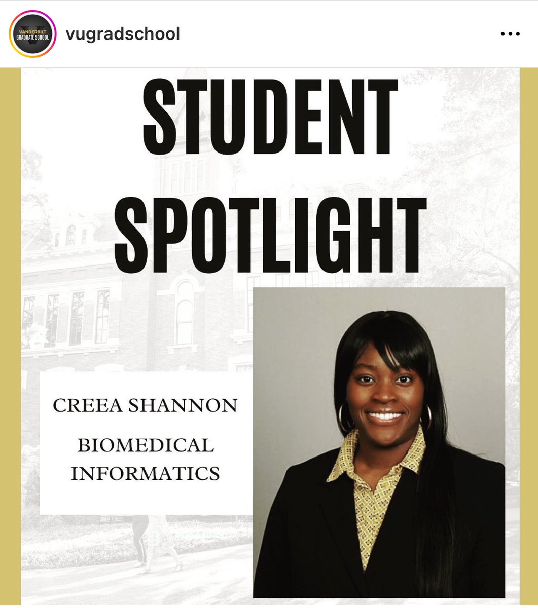 Cre_Shannon's tweet photo. Thank you for the feature @VUGradSchool ☺️💛 #vanderbilt #bioinformatics #vanderbiltuniversity #phdstudent #phdstudentlife #medicine #doctors #researcher #womeninstem #womenintech #author #Motivation #childrensbooks #steminspiresme #techtwitter #ScienceTwitter #AI #science https://t.co/Xkrmjmxqfc