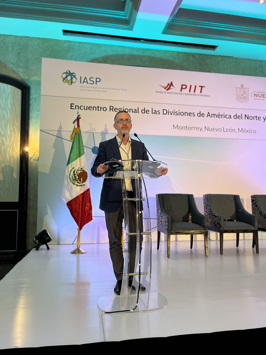 IASPnetwork's tweet photo. The last session of IASP’s joint North &amp; Latin American division event explores different growth strategies from the USA, Canada and Mexico 
#IASPmonterrey #knowledgesharing #economicdevelopment 
@JP_SuarezChacon @UAZTechParks @UAZInnovation @MIP_Hamilton @daluscapital https://t.co/YaUXNFtgJ0