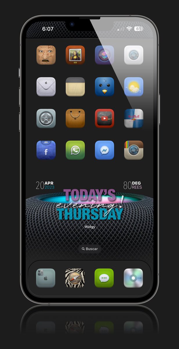 D97Nunez's tweet photo. Today’s non jailbreak setup

#L3TO icons by @Attairdu57slm 'nd @MtK__Design 
#Æ @Attairdu57slm 
#Wall @TeboulDavid1 
#Widgy @tombowie 

@screenshot_pro https://t.co/iK3djOKFNd