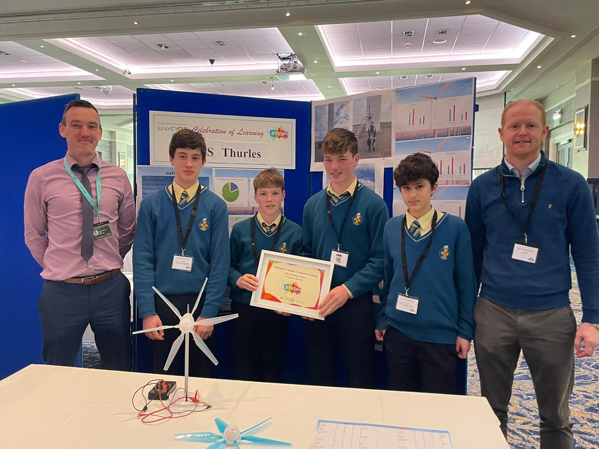 Congrats to our 2nd year students who were one of only 2 Tipperary schools showcasing their project on renewable energy at the @JCTSteAM event in Tullamore today. #steaminaction