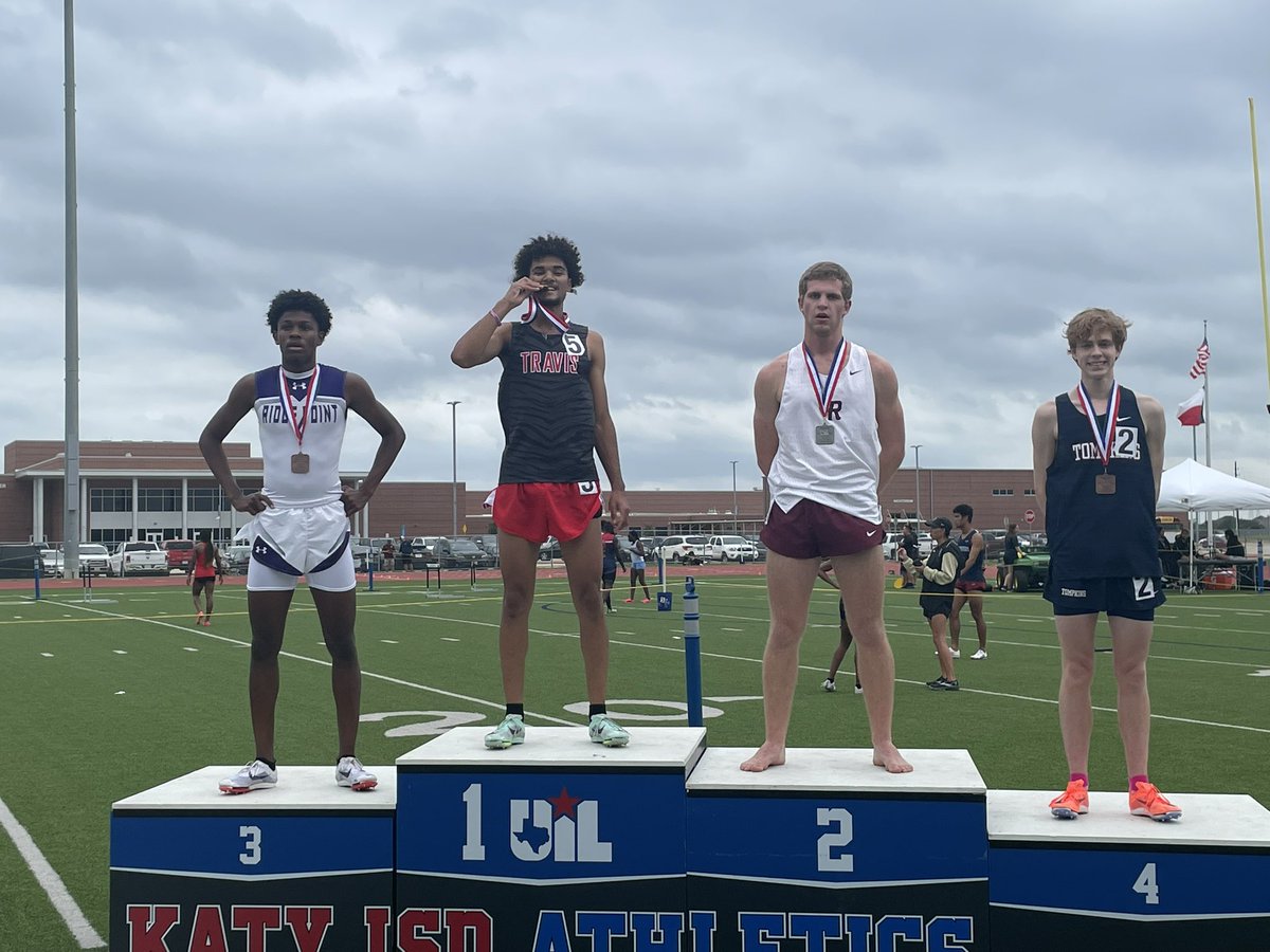 Travis Track and Field (@track_travis) on Twitter photo We have a 1st place in the 800!!! Way 2 go <a href="/Bryce553400925/">Bryce Jones</a>!! Young man can fly 🦅 <a href="/THS_Tigers/">Travis High School</a> <a href="/FBISDAthletics/">Fort Bend ISD Athletics</a> #areameet ☑️ We have a 1st place in the 800!!! Way 2 go <a href="/Bryce553400925/">Bryce Jones</a>!! Young man can fly 🦅 <a href="/THS_Tigers/">Travis High School</a> <a href="/FBISDAthletics/">Fort Bend ISD Athletics</a> #areameet ☑️