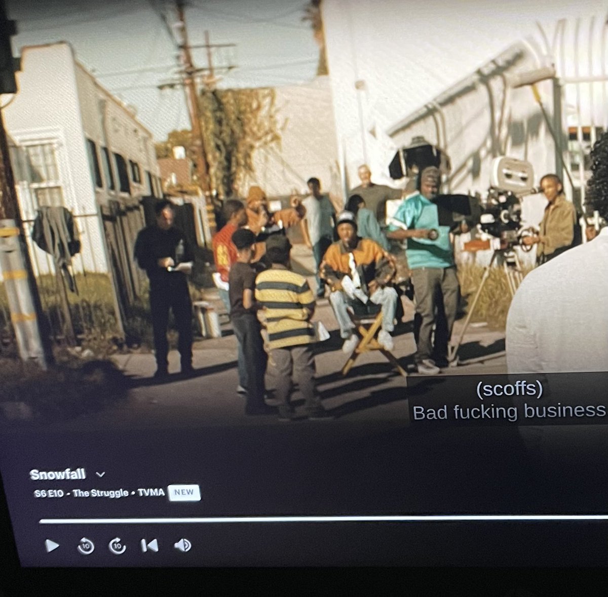 timafilm's tweet photo. What a beautiful tribute 🥹 Great way to finish the series🙌  #SnowfallSeriesFinale  #boyznthehood  @SnowfallFX https://t.co/mWpwNyHe4i