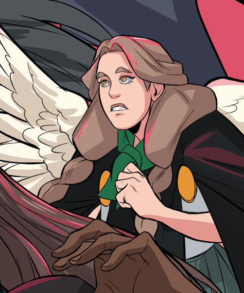 sweetkingart's tweet photo. it's been 3 years since I last draw one of the main characters of my other comic so I wanted to start with Crissa the angel interpreter #HailtoTheTraitor #oc #digitalart #webcomic #comic #webtoon https://t.co/82Dfh8MbYL
