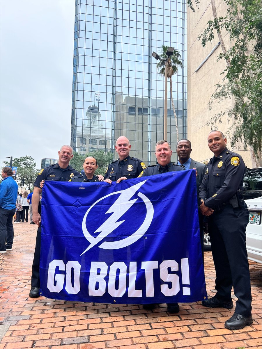 CityofTampa's tweet image. #GOBOLTS! City of Tampa employees are ready to #BeTheThunder! Who&apos;s watching tonight&apos;s game?