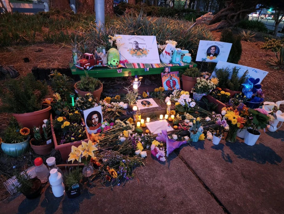 CURYJ's tweet photo. CURYJ &amp; community gathered at 802 Oak Street, Alameda to remember #Justice4MarioGonzalez, murdered by Alameda Police 2 years ago. Amanda Majail-Blanco, the organizer, called for justice and asked @PPriceCares to take the case seriously. https://t.co/vPWIShubDn