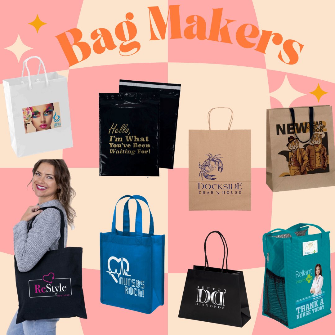 We LOVE Bag Makers!! They offer a wide variety of creative bag styles and numerous versatile imprint methods that always meets our customers needs. 🛍️