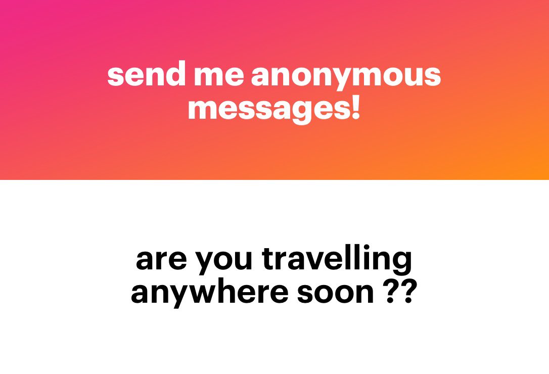 Yes! Going down to Tennessee in a few months; twin cities; Colorado… I have a few plans