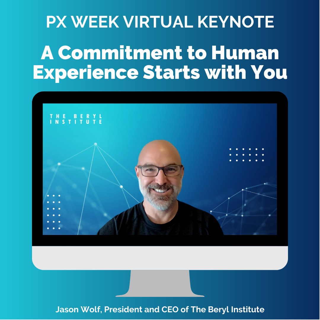 Exclusively available to organizational members, we are excited to offer a short virtual keynote presentation that can be shared with your staff during Patient Experience Week, April 23 - 29. 

View Now ow.ly/S1yn50NOv1e
