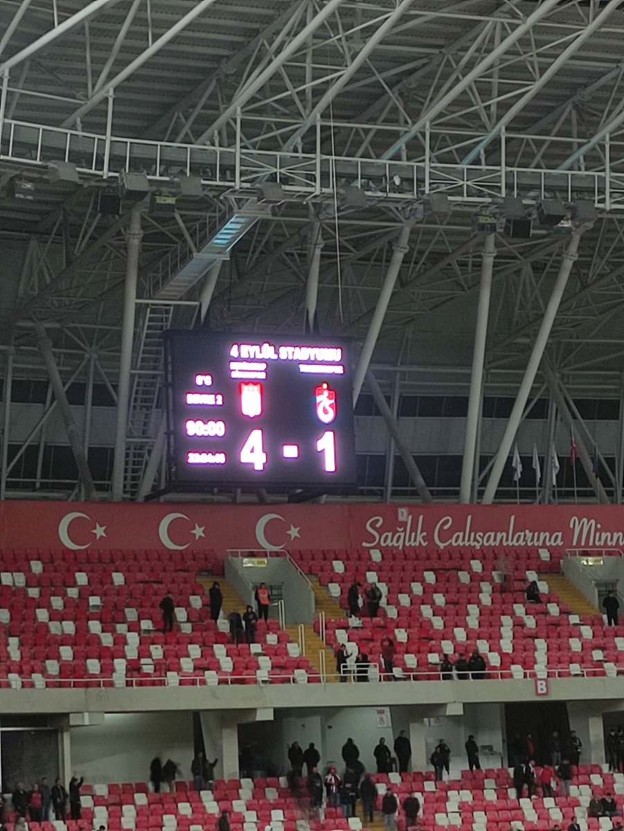 sivasspor Trabzonspor maç sonu sağ olasınız yigidolar