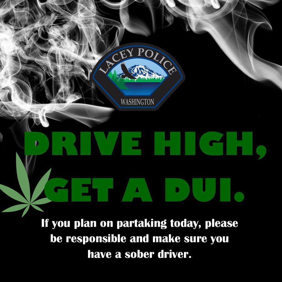 LaceyPolice's tweet photo. It's #420, and with all the #RideSharing apps and #PublicTransit out there, there's #NoExcuse for #DrivingImpaired! 🚫 Please be responsible and have a #SoberDriver! 🚙🚓🚨 #DriveHighGetADUI #BeSafe #LaceyUnited #LaceyPD https://t.co/B6dlebiEdI