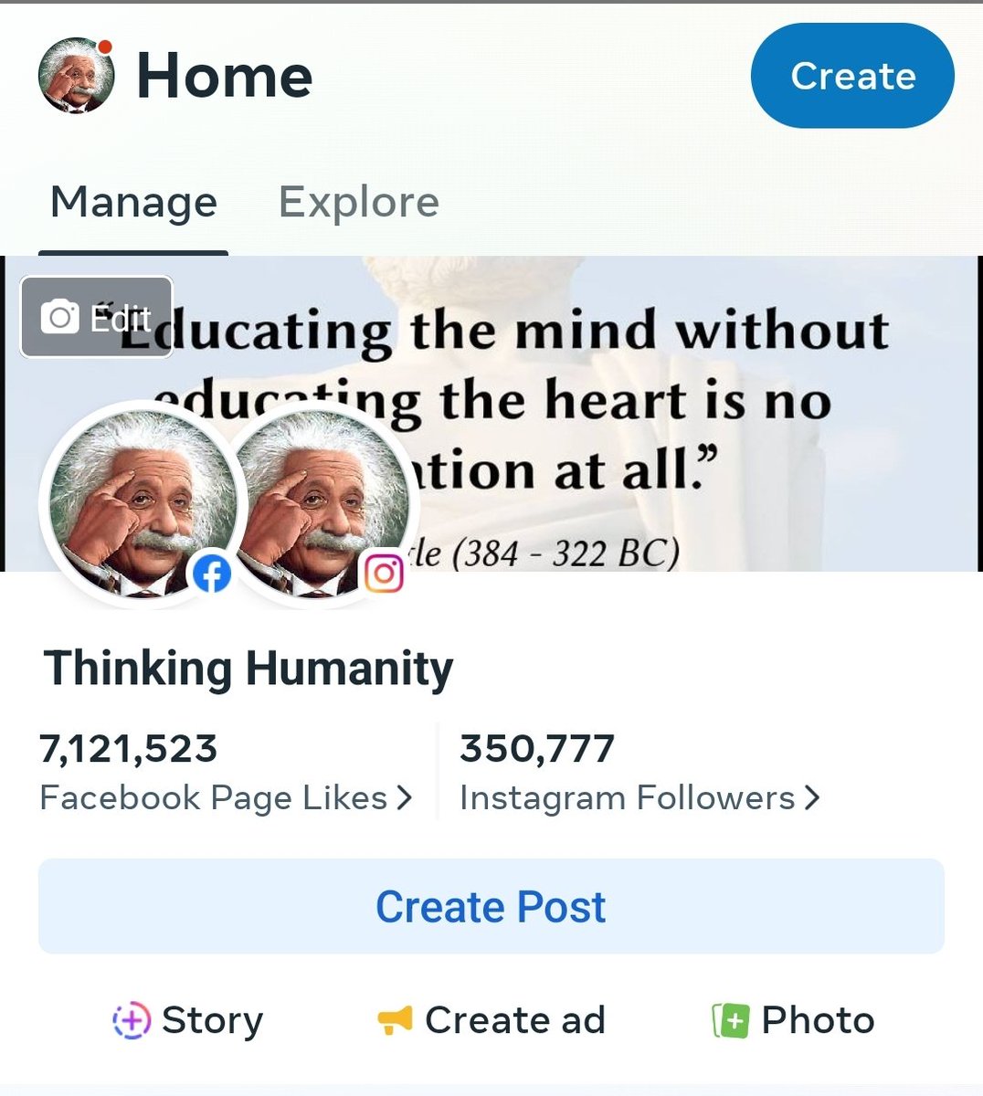 ThinkingHumanit's tweet photo. @alx @BillGates Shocking! 😅 And our 7.2 million @meta / @Facebook community was unpublished on March 5 2023, after 9 years without explanations. We need support to republish #ThinkingHumanity. https://t.co/8pHnpItOaW