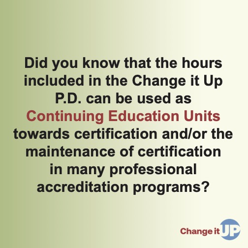 Change it Up Professional Development tweet media