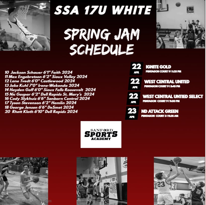 <a href="/ssahoopsteams/">Sanford Sports Academy Basketball Teams</a> <a href="/DaksHoops/">DAK Hoops</a> <a href="/PrairieSports_/">Prairie Sports Report</a> <a href="/PrepHoopsDakota/">Prep Hoops Dakotas</a>