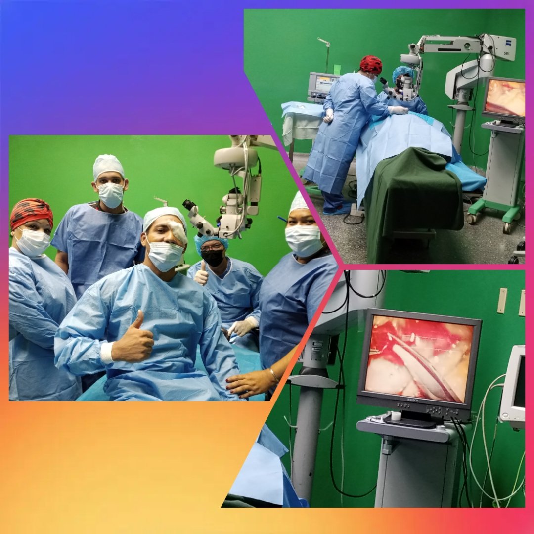 Centro Oftalmológico realizando Jornada de Pterigion, equipo quirúrgico con Dedicación, Amor, Orgullo y Sentido de Pertenencia...  ""Pacientes satisfechos""
#CubaPorLaVida 
#MejorSinBolqueo 
<a href="/AdanVillavicen5/">Adan Villavicencio Guzmán</a> 
<a href="/Cubacooperabol2/">Brigada Médica 🇨🇺 Bolívar🇻🇪</a> 
<a href="/mildrey73251672/">mildrey</a>