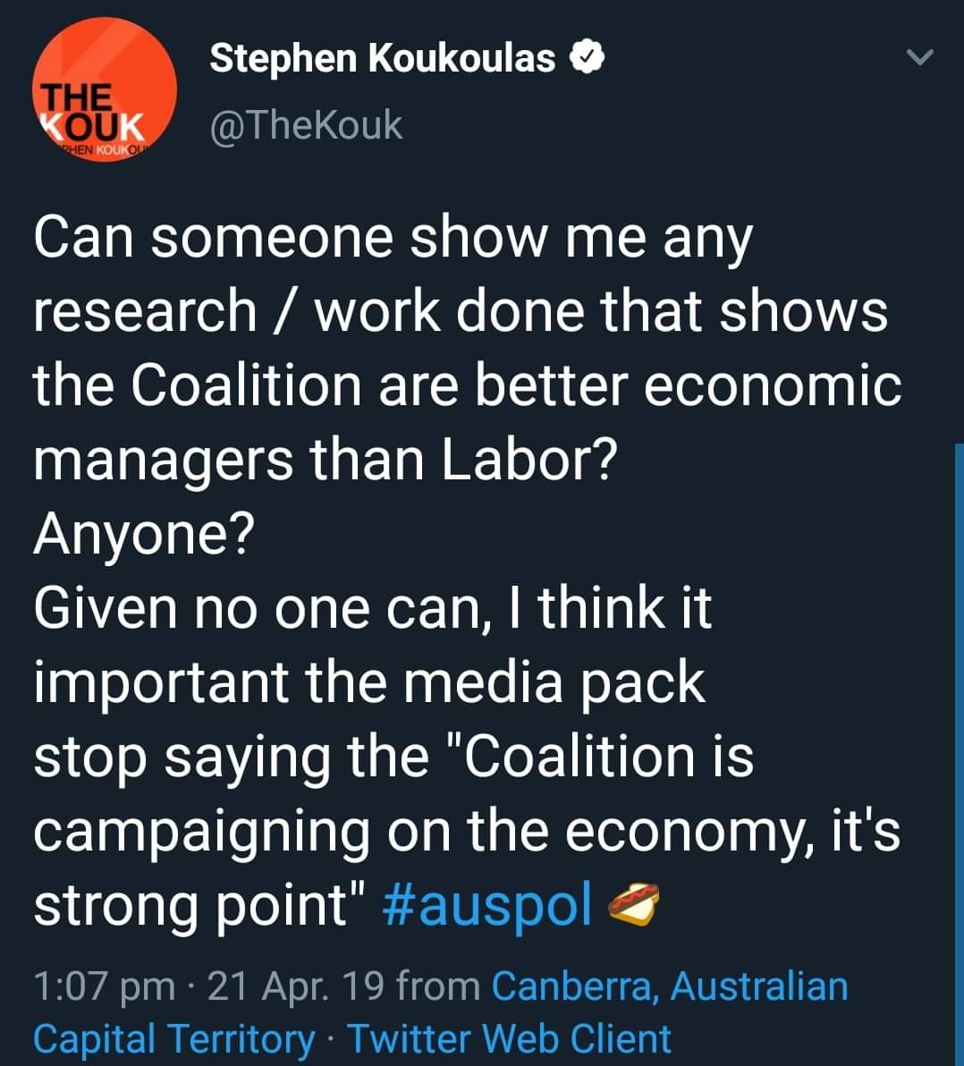 lesstenny's tweet photo. Worth repeating this   #auspol https://t.co/pDcMxOt588