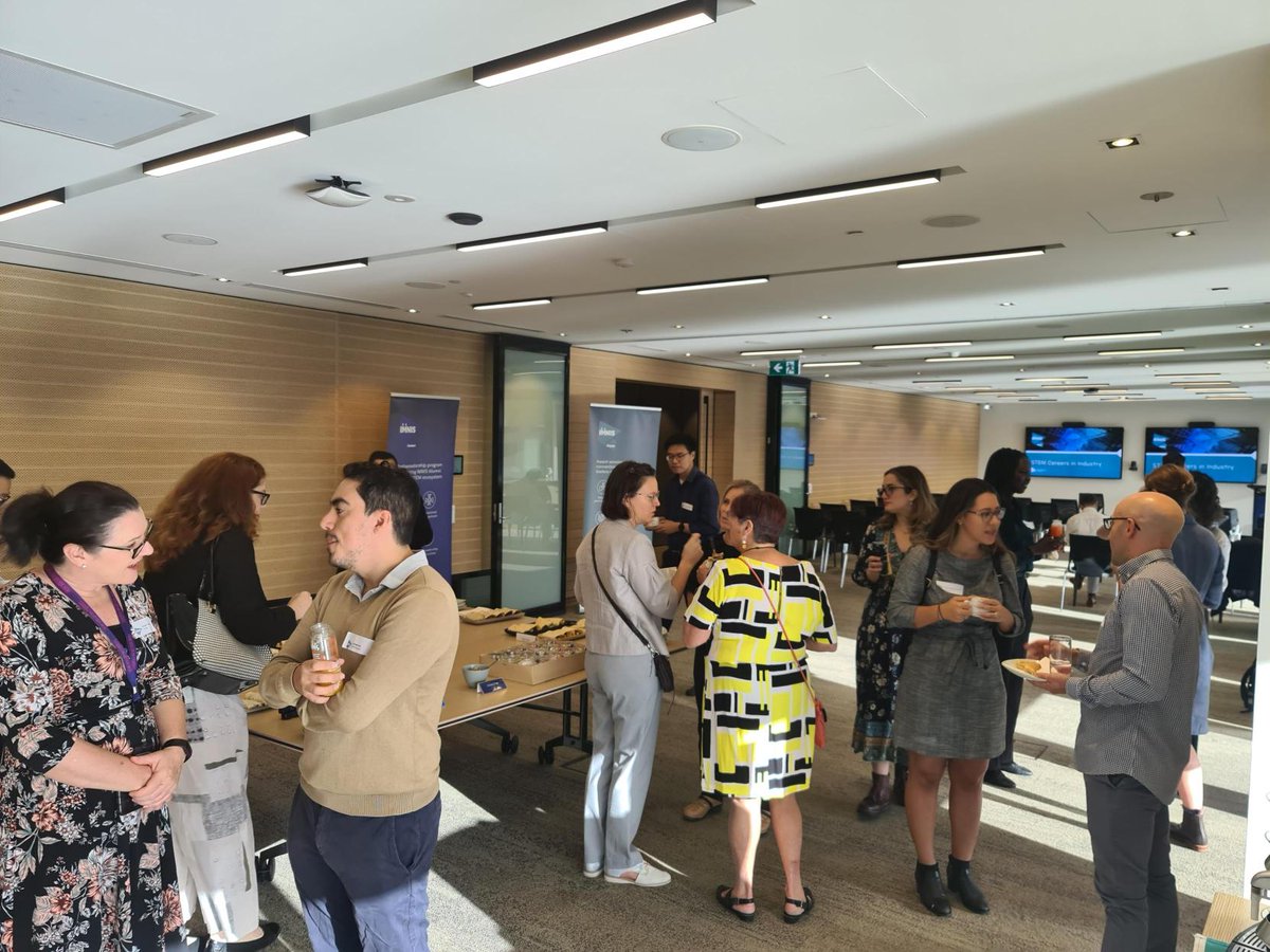 A sunny day for our last @_IMNIS #STEMCareersInIndustry in Brisbane! ☀️ We're joined by speakers Sashika Naidoo (@QIMRBerghofer) and Peter Stone (@BOM_au) who are ready to share their career journeys. This event is powered by @MTPConnect_AUS.