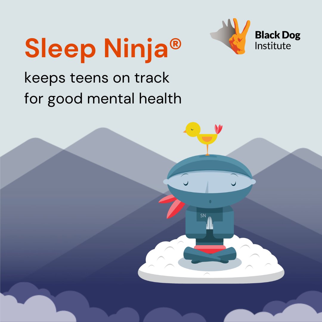 Black Dog Institute on X: Sleep Ninja® was designed and developed at the  Black Dog Institute and is the first free adolescent-focused app which  helps #youngpeople improve their #sleep and is backed