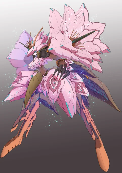お花ロボット八重桜カンザンちゃん完成〜!今年も大輪が咲きました 