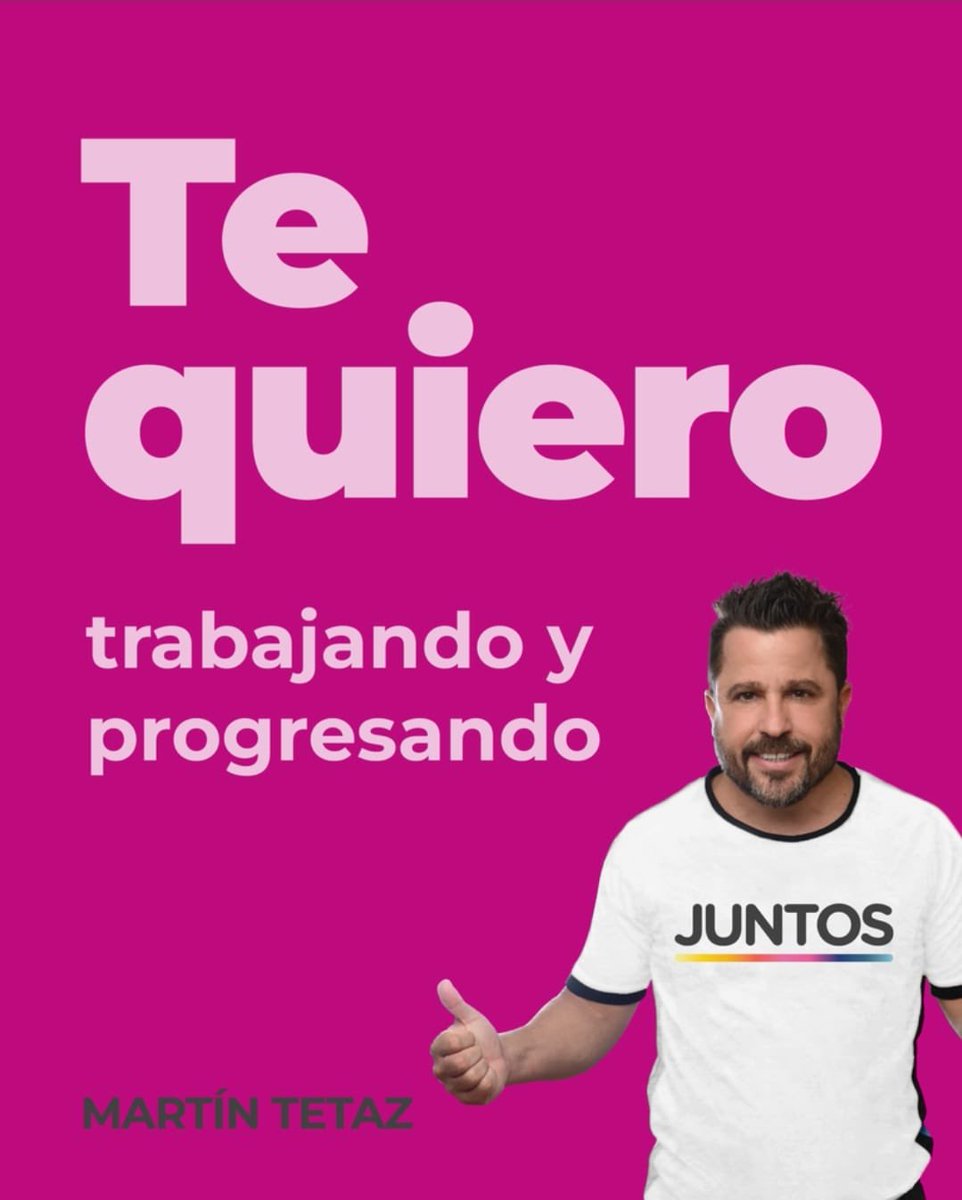 TE QUIERO...

💘Te quiero jugando en la vereda.
💘Te quiero en Argentina.
💘Te quiero sin inflación.
💘Te quiero estudiando y proyectando.
💘Te quiero seguro.
💘Te quiero trabajando y progresando.

¿Y vos, qué queres?👇🏻👇🏻

#TeQuiero #EducacionDeCalidad #Seguridad  #Inflacion